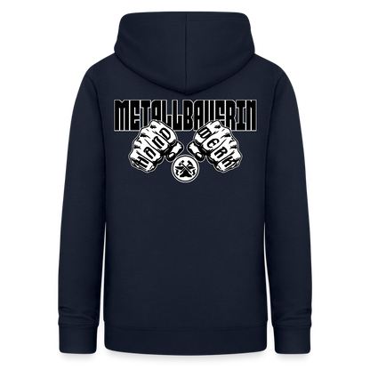 Frauen Hoodie "Metallbauerin" (beidseitig beruckt) Navy Frauen Hoodie