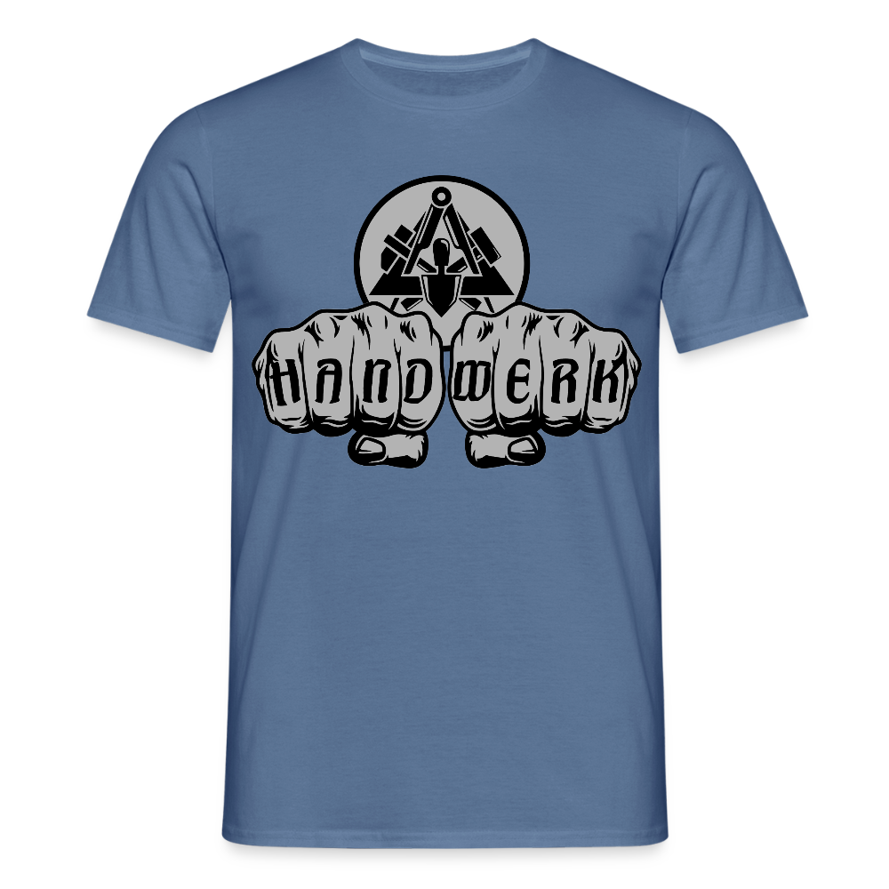Unisex T-Shirt "Maurer" Taubenblau Männer T-Shirt