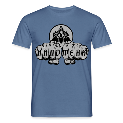 Unisex T-Shirt "Maurer" Taubenblau Männer T-Shirt
