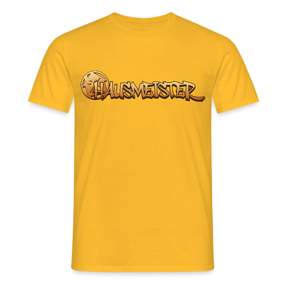 Unisex T-Shirt "Hausmeister" Gelb Männer T-Shirt