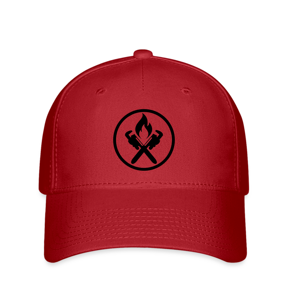Flexfit Cap "Heizungsbauer" Rot Flexfit Cap