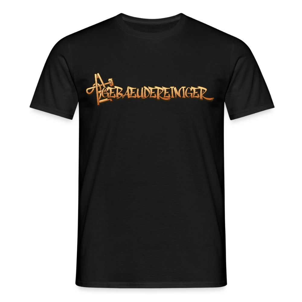 Unisex T-Shirt "Gebäudereiniger" Schwarz Männer T-Shirt