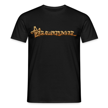 Unisex T-Shirt "Gebäudereiniger" Schwarz Männer T-Shirt