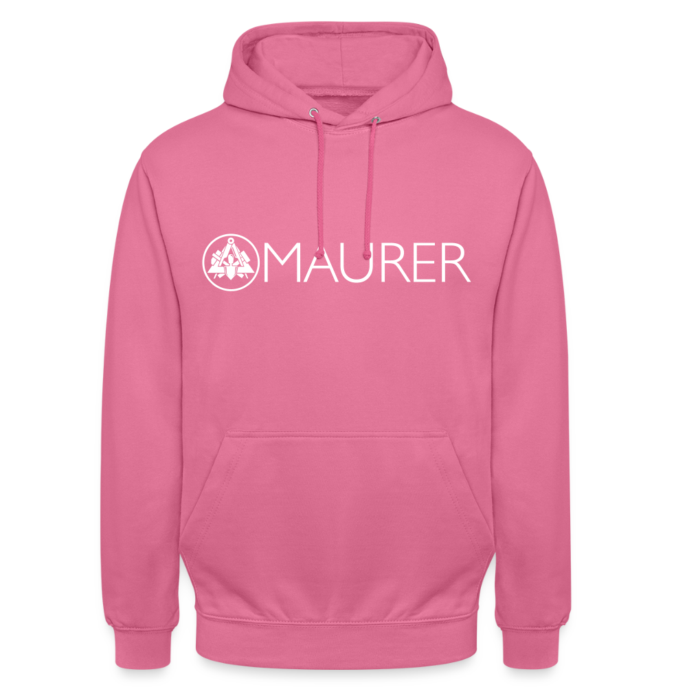 Unisex Hoodie "Maurer" Pink Unisex Hoodie