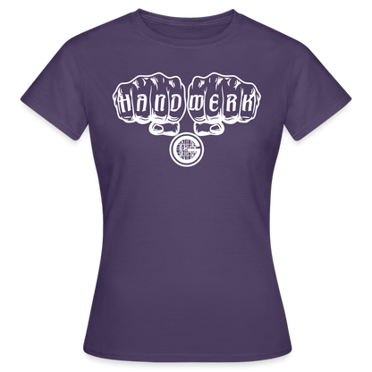 Frauen T-Shirt "Gerüstbauer" - Dunkellila