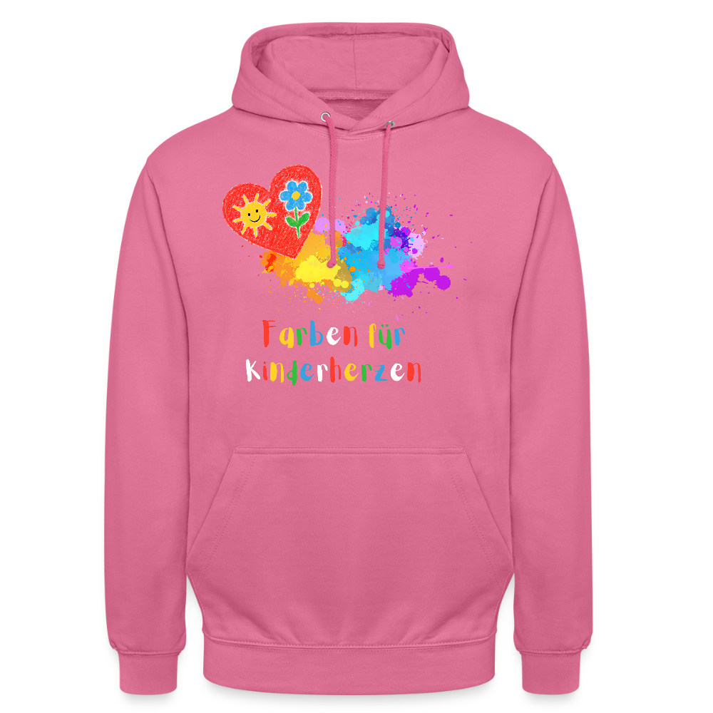 Unisex Hoodie "Kinderherzen" Pink Unisex Hoodie