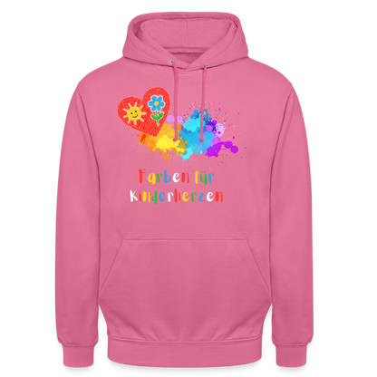 Unisex Hoodie "Kinderherzen" Pink Unisex Hoodie