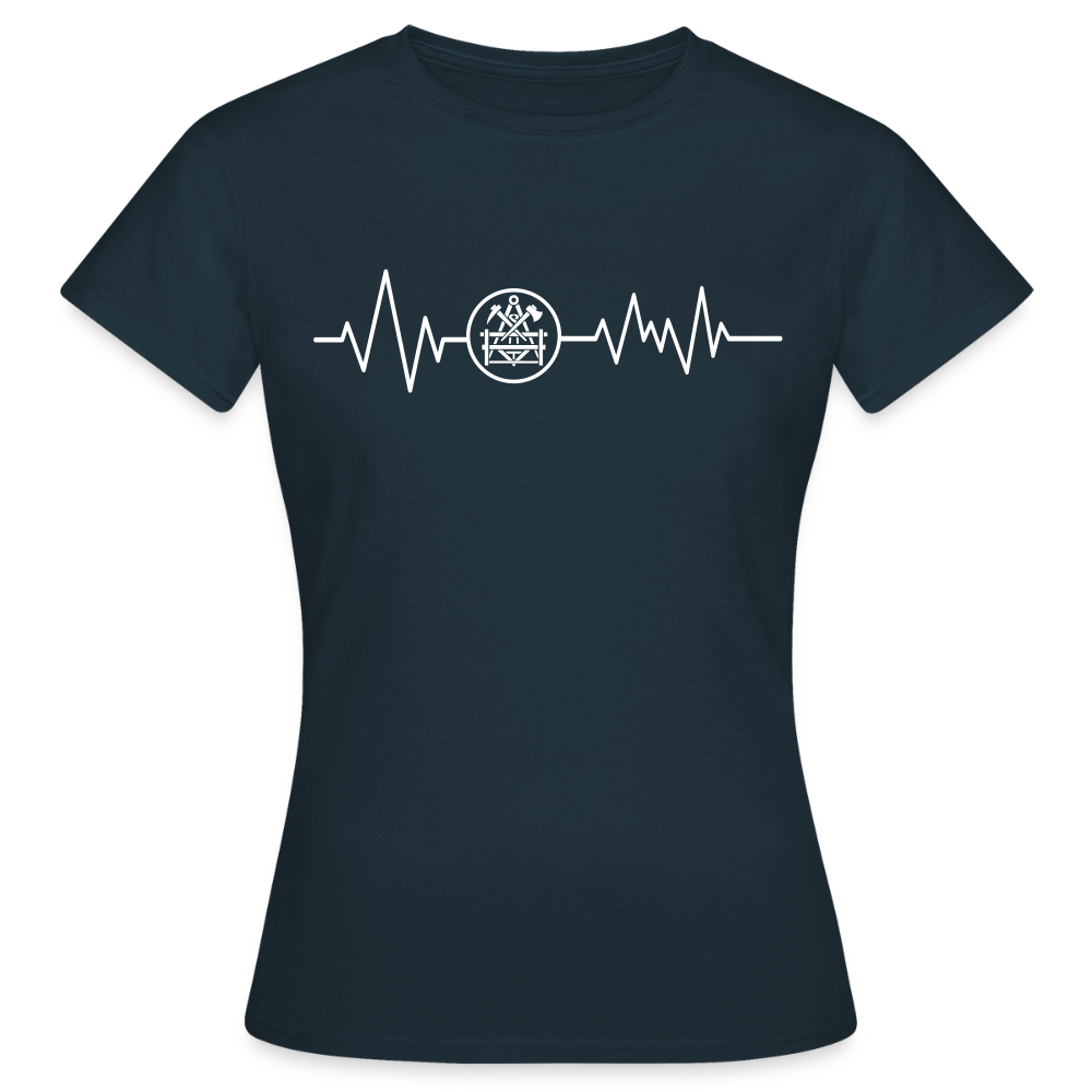 Frauen T-Shirt "Betonbauer" Navy Frauen T-Shirt
