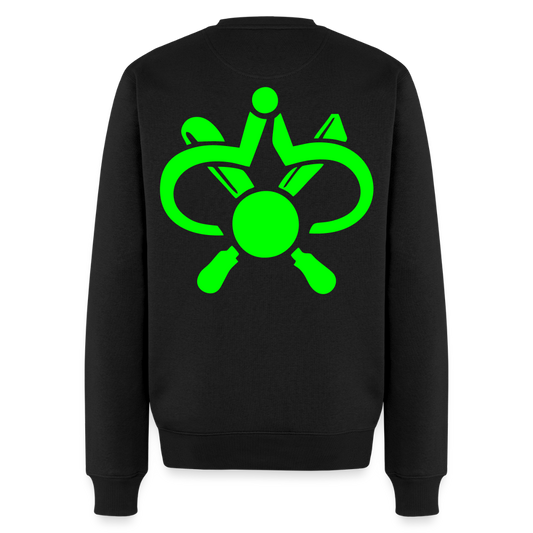 Unisex Premium Pullover "Drechsler" neongrün Schwarz Männer Premium Pullover