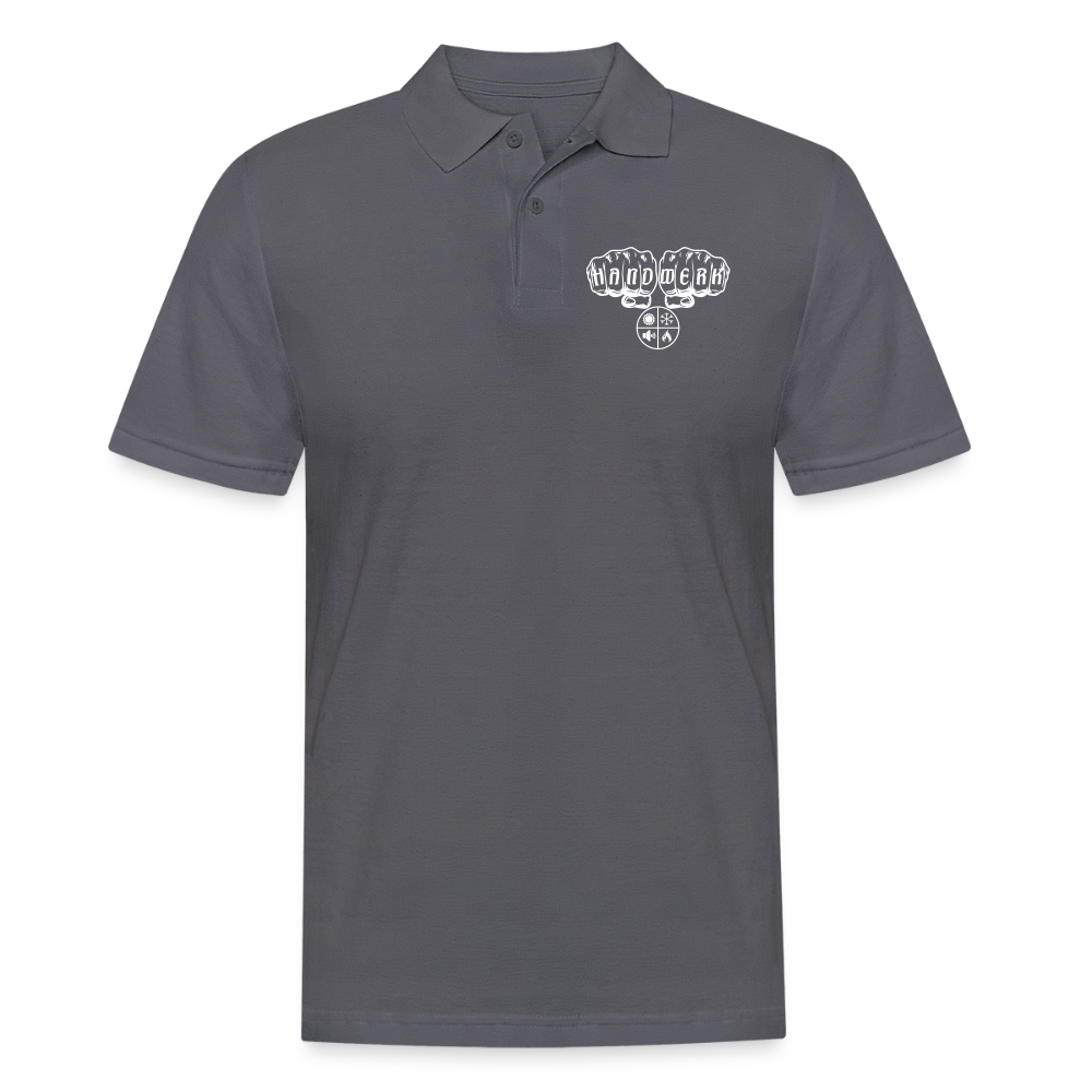 Männer Poloshirt "Isolierer" Anthrazit Männer Poloshirt
