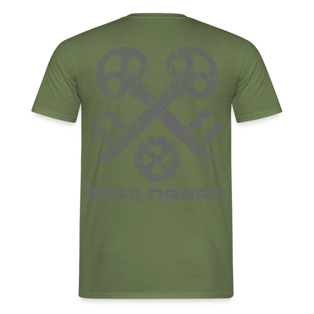 Unisex T-Shirt "Schlosser" Militärgrün Männer T-Shirt