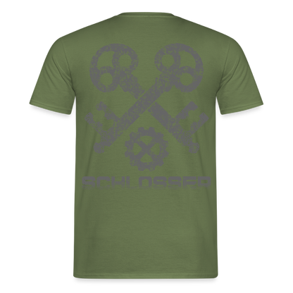 Unisex T-Shirt "Schlosser" Militärgrün Männer T-Shirt