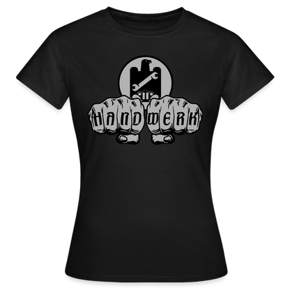 Frauen T-Shirt "KFZ-Mechaniker" Schwarz Frauen T-Shirt