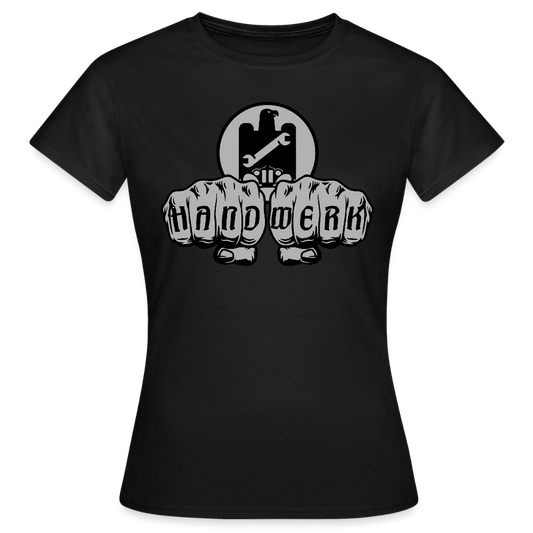 Frauen T-Shirt "KFZ-Mechaniker" Schwarz Frauen T-Shirt