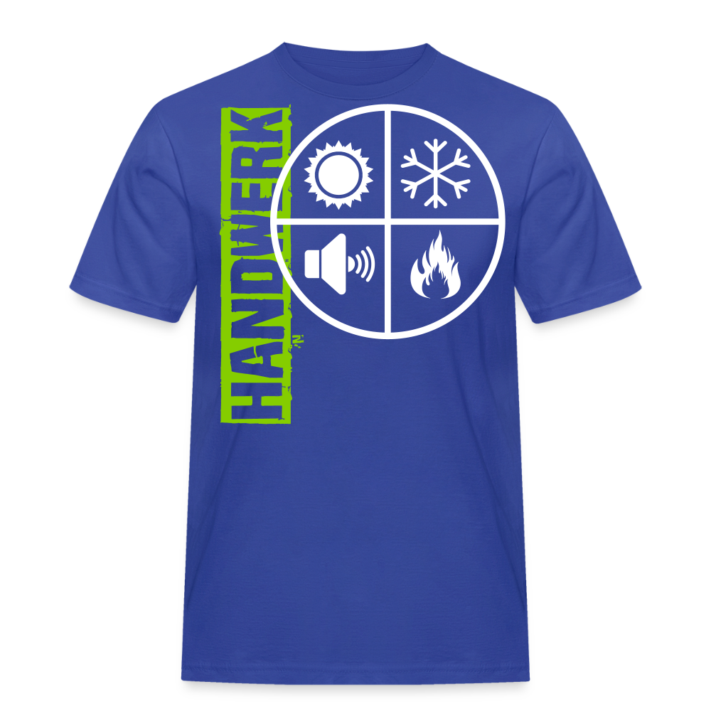 Unisex Workwear T-Shirt "Isolierer" Royalblau Männer Workwear T-Shirt