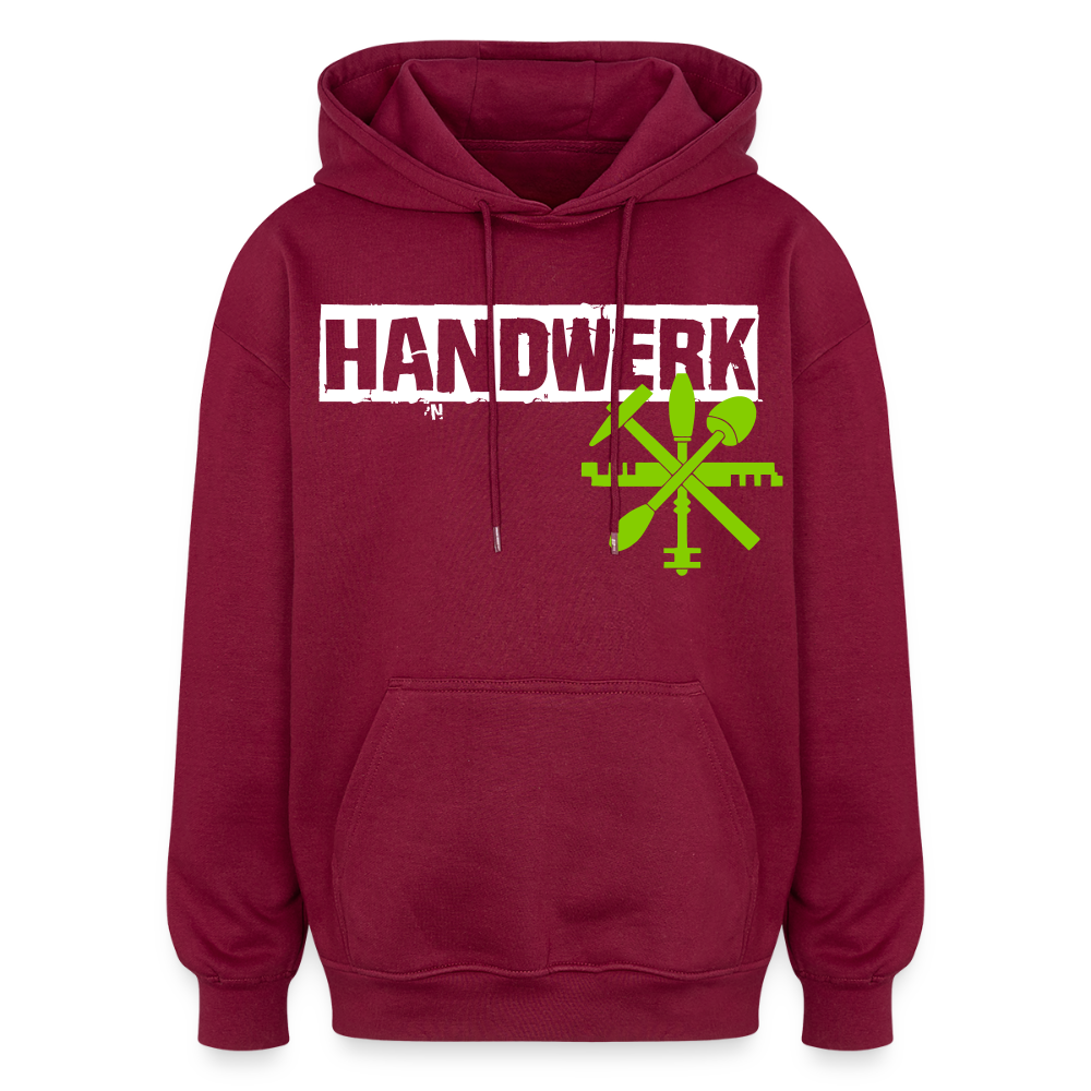 Oversized Unisex Hoodie "Glaser" Burgunderrot Oversized Unisex Hoodie