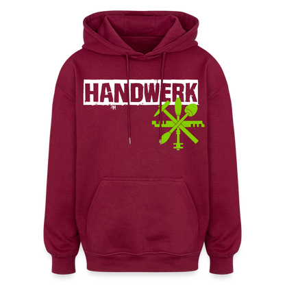 Oversized Unisex Hoodie "Glaser" Burgunderrot Oversized Unisex Hoodie