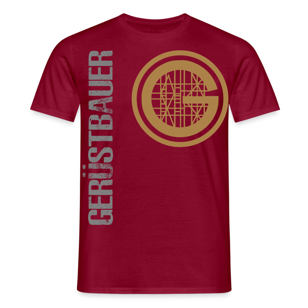 Unisex T-Shirt "Gerüstbauer" Ziegelrot Männer T-Shirt