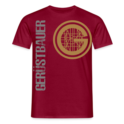 Unisex T-Shirt "Gerüstbauer" Ziegelrot Männer T-Shirt