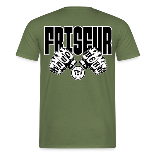 Unisex T-Shirt "Friseur" - Militärgrün