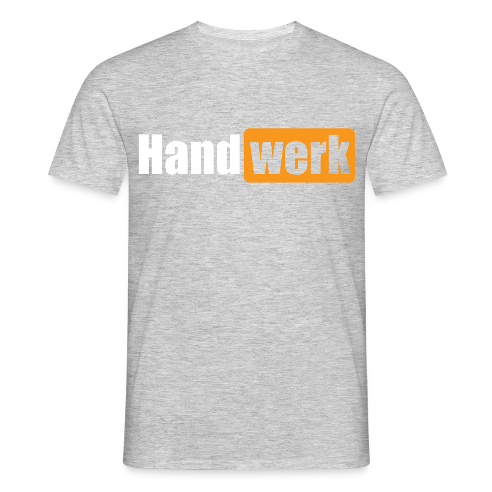 Unisex T-Shirt "Handwerk" Grau meliert Männer T-Shirt