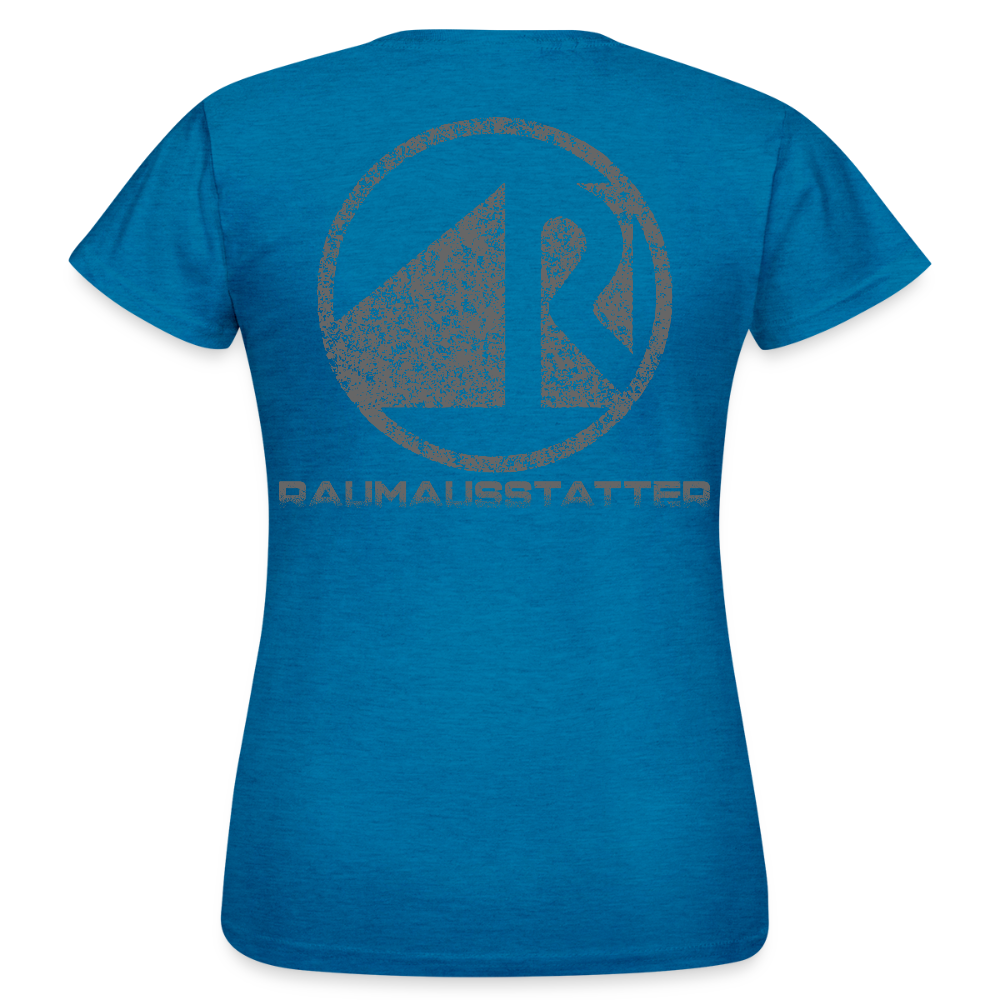 Frauen T-Shirt "Raumausstatter" Antikblaues Saphir meliert Frauen T-Shirt