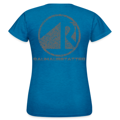 Frauen T-Shirt "Raumausstatter" Antikblaues Saphir meliert Frauen T-Shirt