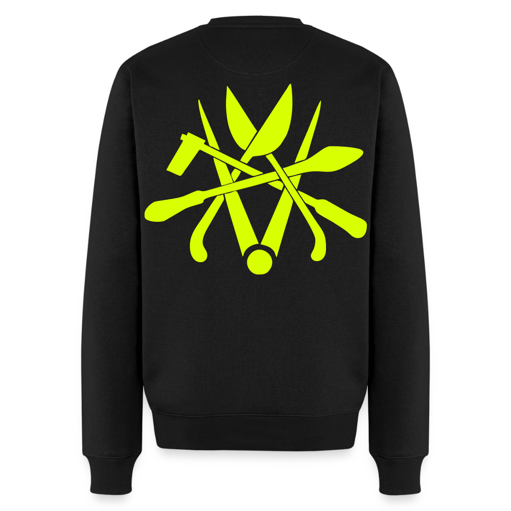 Unisex Premium Pullover "Spengler" neongelb Schwarz Männer Premium Pullover