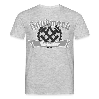 Unisex T-Shirt "Mechaniker" Grau meliert Männer T-Shirt