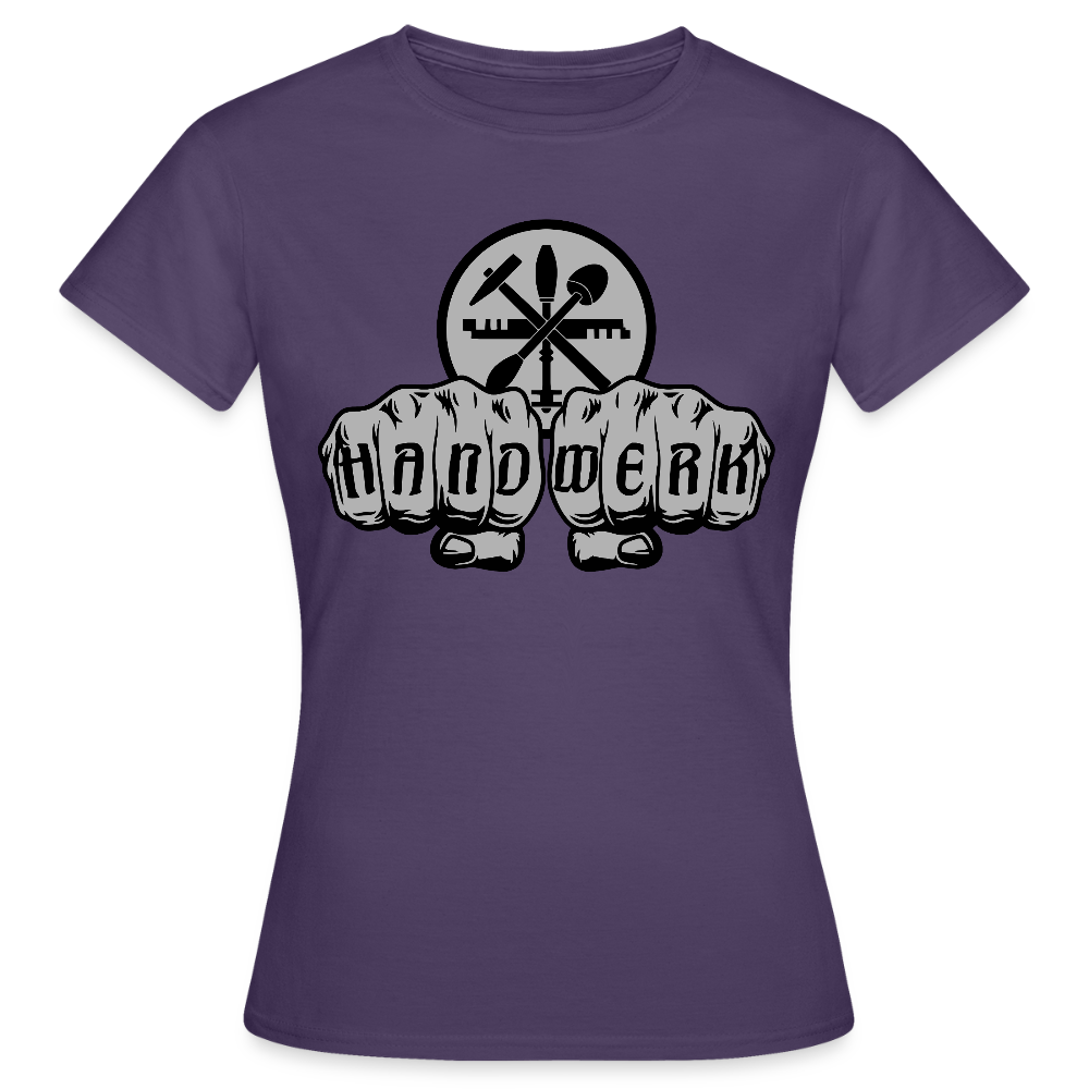 Frauen T-Shirt "Glaser" Dunkellila Frauen T-Shirt