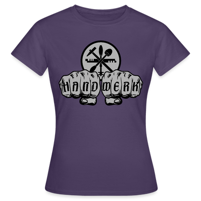 Frauen T-Shirt "Glaser" Dunkellila Frauen T-Shirt