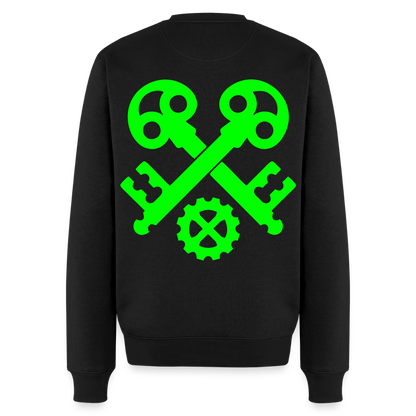 Unisex Premium Pullover "Schlosser" neongrün Schwarz Männer Premium Pullover