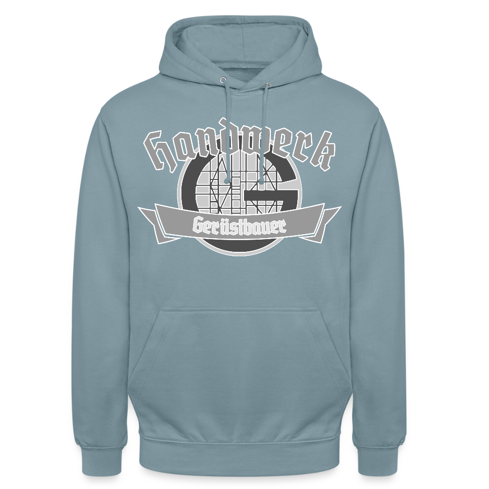 Unisex Hoodie "Gerüstbauer" - Nebelblau