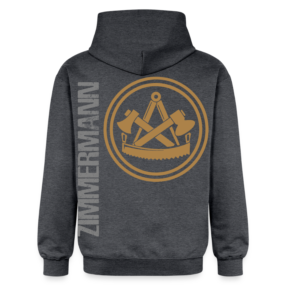 Gildan Unisex Softstyle® "Zimmermann" Dunkelgrau meliert Gildan Unisex Softstyle® Midweight Hoodie