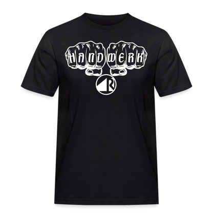 Männer Workwear T-Shirt "Raumausstatter" Schwarz Männer Workwear T-Shirt