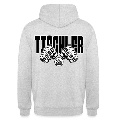 Unisex Hoodie "Tischler" (beidseitig bedruckt) Hellgrau meliert Unisex Hoodie