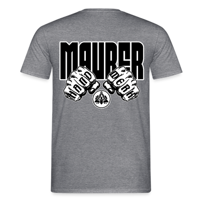 Unisex T-Shirt "Maurer" Graphit meliert Männer T-Shirt
