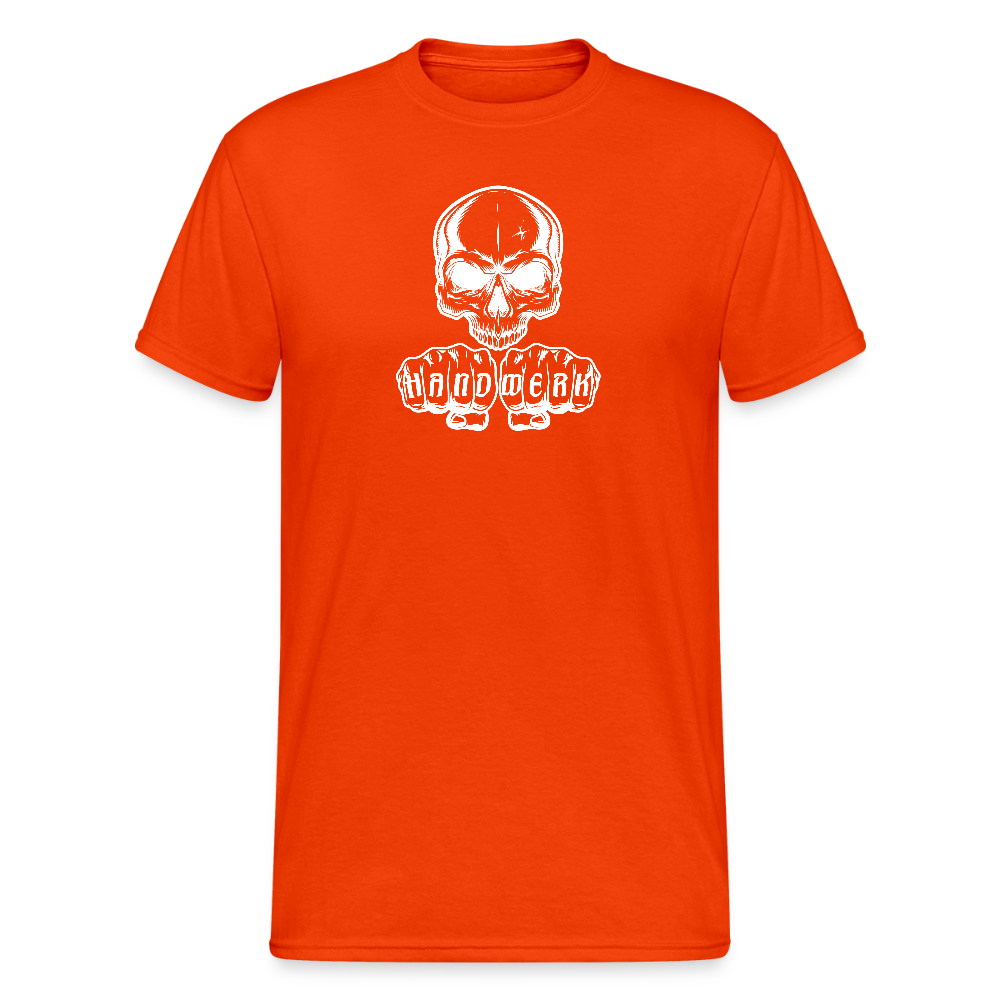 Unisex Heavy T-Shirt "Skull" kräftig Orange Männer Gildan Heavy T-Shirt