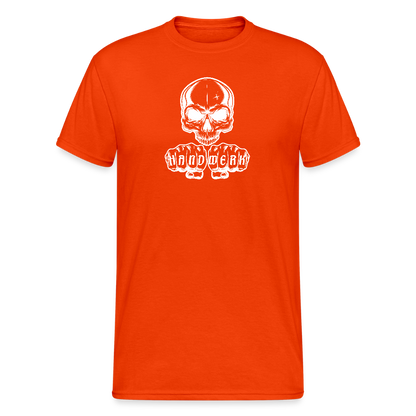Unisex Heavy T-Shirt "Skull" kräftig Orange Männer Gildan Heavy T-Shirt