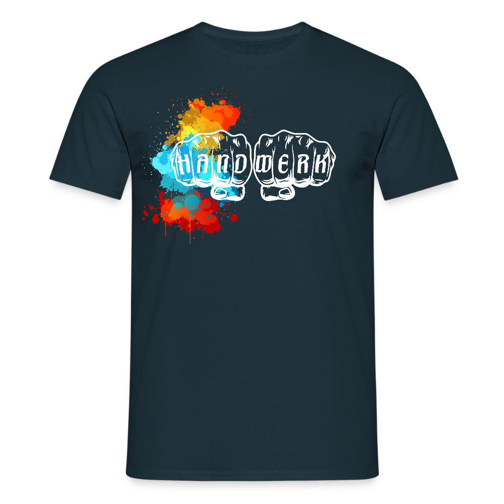 Unisex T-Shirt "Splash" Navy Männer T-Shirt