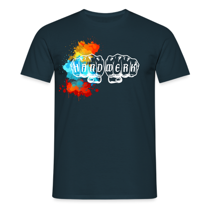 Unisex T-Shirt "Splash" Navy Männer T-Shirt
