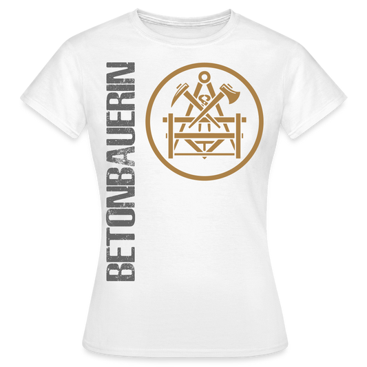 Frauen T-Shirt "Betonbauerin" - Weiß