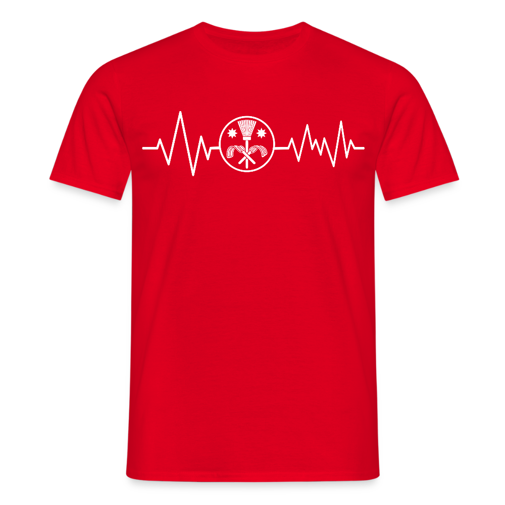 Unisex T-Shirt "Schornsteinfeger" Rot Männer T-Shirt
