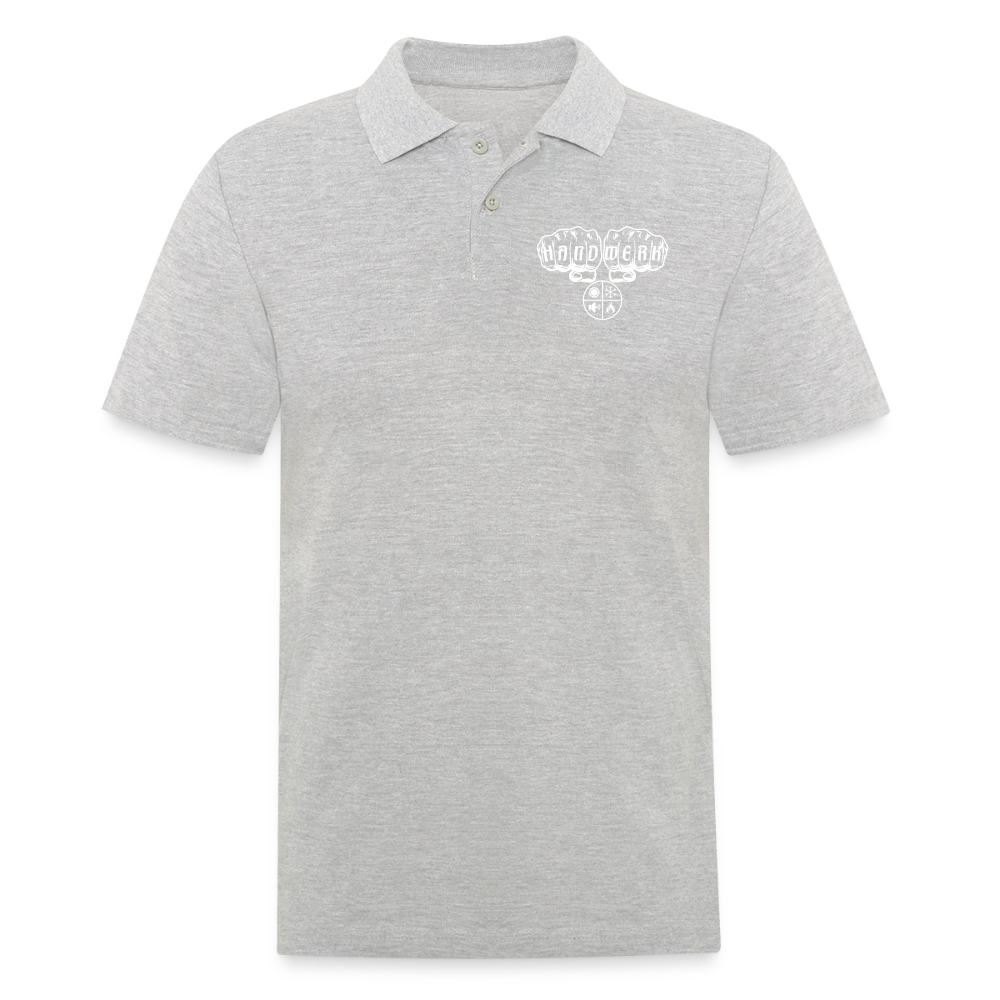 Männer Poloshirt "Isolierer" Grau meliert Männer Poloshirt