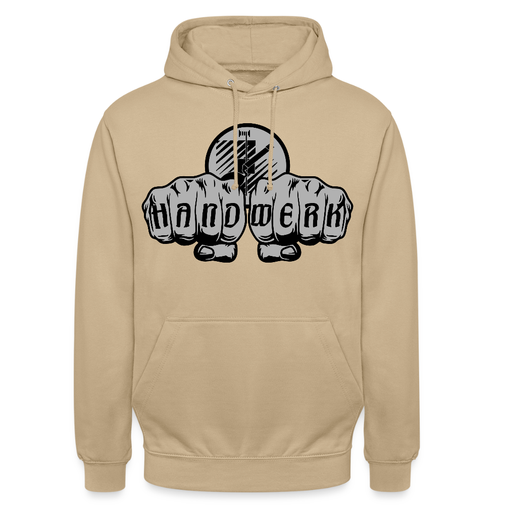 Unisex Hoodie "Fliesenleger" Beige Unisex Hoodie