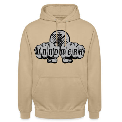 Unisex Hoodie "Fliesenleger" Beige Unisex Hoodie