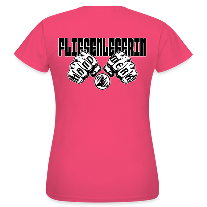 Frauen T-Shirt "Fliesenlegerin" (beidseitig bedruckt) Azalea Frauen T-Shirt