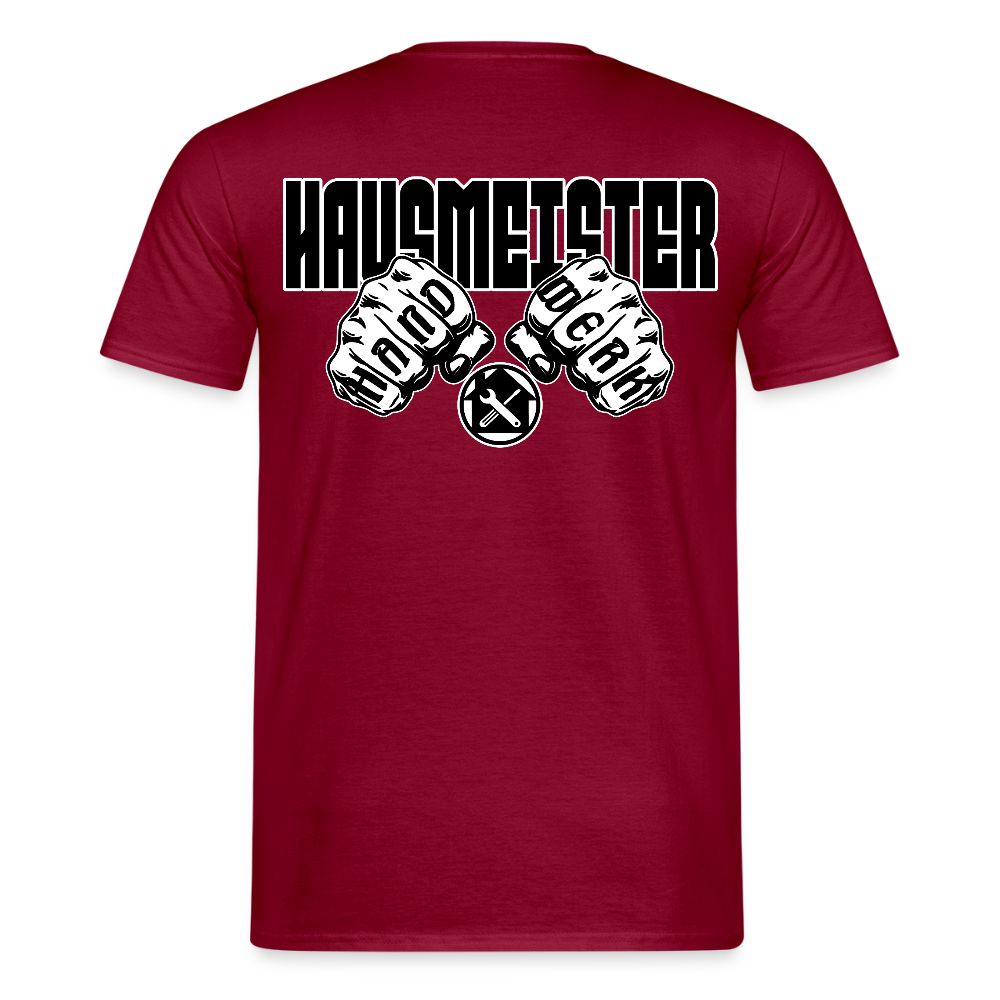 Unisex T-Shirt "Hausmeister" Ziegelrot Männer T-Shirt