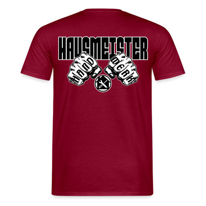 Unisex T-Shirt "Hausmeister" Ziegelrot Männer T-Shirt