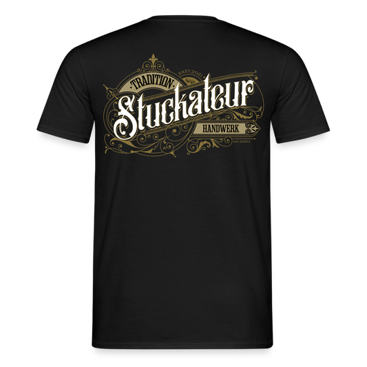 Unisex T-Shirt "Stuckateur"-Nostalgie von Spreadconnect, Männer T-Shirt mit nostalgischem Druck, bequem und stylisch.